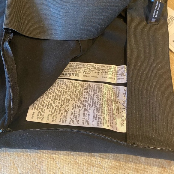 Zara Black Faux Suede Stretch Pant - Picture 8 of 13